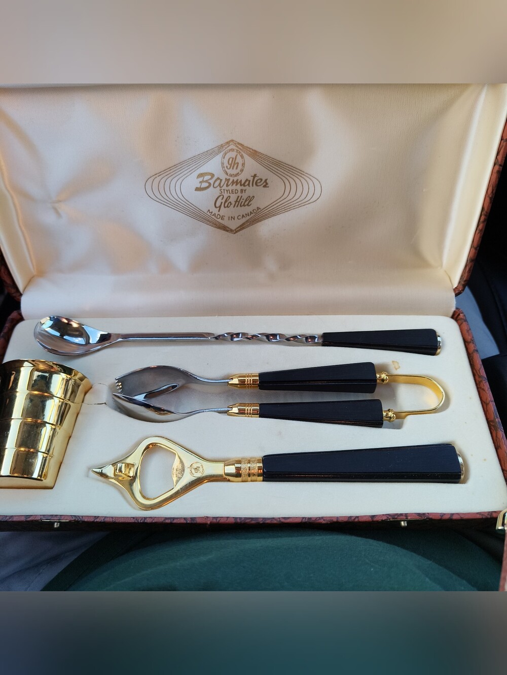 Barmates By Glo Hill Vintage Cocktail Set, Made In Canada